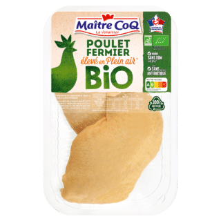 Cuisse de poulet fermier bio sélectionné auprès des éleveurs partenaires Maître CoQ